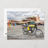 Carte Postale Médina de Marrakech - Jemaa El Fnaa, Maroc (Devant / Derrière)