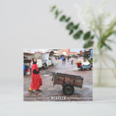 Carte Postale Médina de Marrakech - Marrakech Souk, Maroc (Debout devant)