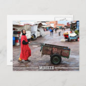Carte Postale Médina de Marrakech - Marrakech Souk, Maroc (Devant / Derrière)