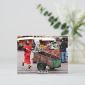 Carte Postale Médina de Marrakech - Marrakech Souk, Maroc (Debout devant)