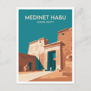 Carte Postale Médinet Habou Luxor Égypte