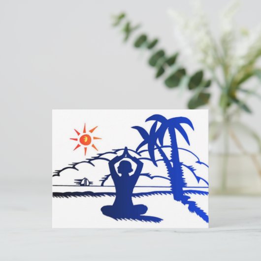 Carte postale - Méditation (Debout devant)