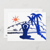 Carte postale - Méditation (Devant / Derrière)