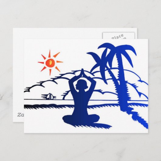 Carte postale - Méditation (Devant / Derrière)