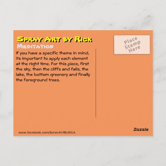 Carte Postale Méditation (Dos)