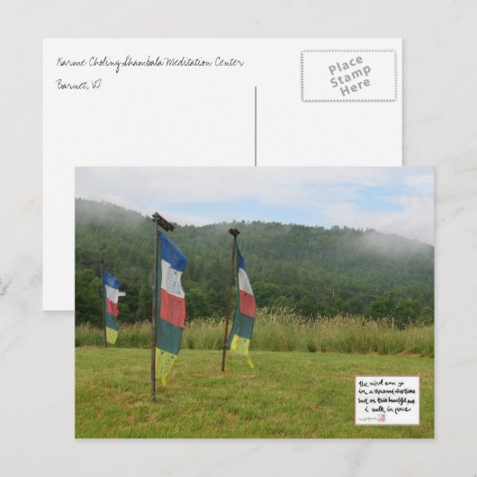 Carte Postale Méditation (Devant / Derrière)