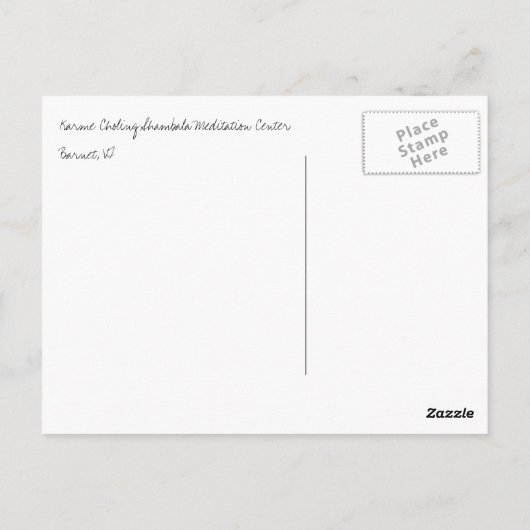 Carte Postale Méditation (Dos)