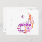 Carte Postale Méditation (Devant / Derrière)