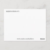 CARTE POSTALE MÉDITATION #3 (Dos)