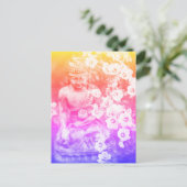 Carte Postale *~* Méditation Bouddha Zen Méditer Floral Bold (Debout devant)