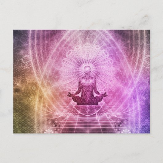 Carte Postale Méditation Chakra Yoga Zen (Devant)