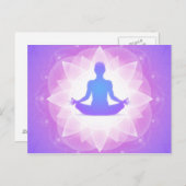 Carte Postale Méditation du yoga (Devant / Derrière)