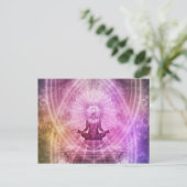 Carte Postale Méditation du Yoga Chakra Zen (Debout devant)