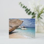 Carte Postale Mediterranean beach, Sardaigne postcard (Debout devant)