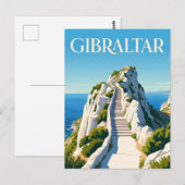 Carte Postale Mediterranean Steps Gibraltar (Devant / Derrière)