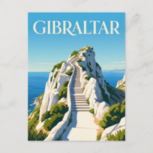 Carte Postale Mediterranean Steps Gibraltar