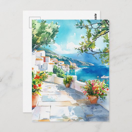 Carte Postale Mediterranean Summer (Devant / Derrière)