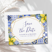 Carte Postale Mediterranean Tile Wedding with Lemons