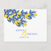 Carte Postale Méditerranéen-Lemons-RSVP-Mariage- (Devant)