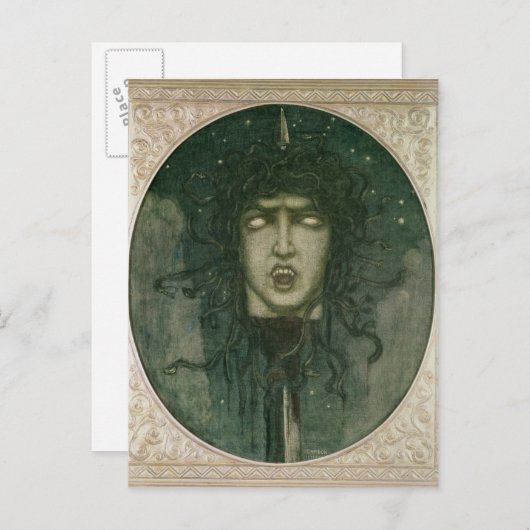 Carte Postale Medusa, 1919 (Devant / Derrière)