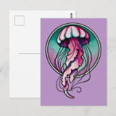 Carte Postale Méduse (Devant / Derrière)