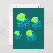 Carte Postale Méduse (Devant / Derrière)