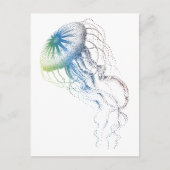 Carte Postale méduse colorée (Devant)