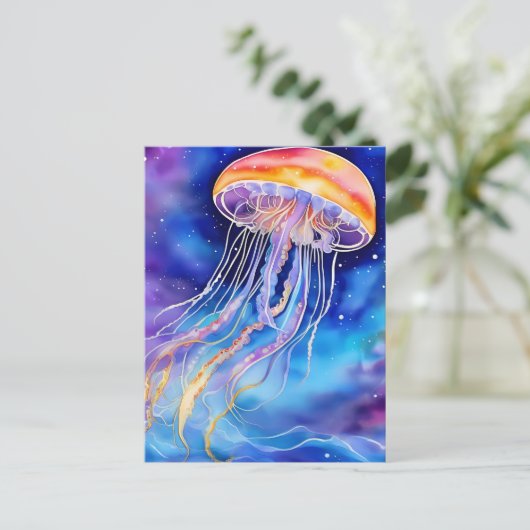 Carte Postale méduse d'art Abstrait (Debout devant)