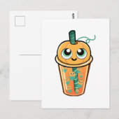 Carte Postale Méduse de boba de citrouille (Devant / Derrière)