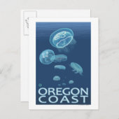 Carte Postale Méduse de la côte de l'Oregon (Devant / Derrière)