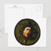 Carte Postale Méduse par Caravage (Devant / Derrière)