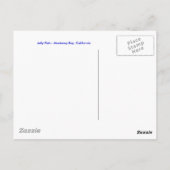 Carte Postale Méduses - baie de Monterey, CA (Dos)