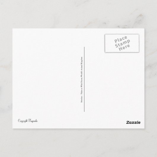 Carte postale Meerkat (Dos)