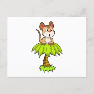 Carte Postale Meerkat avec arbre