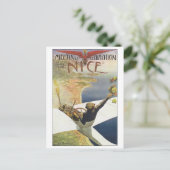 Carte Postale Meeting Aviation Nice Travel Poster (Debout devant)