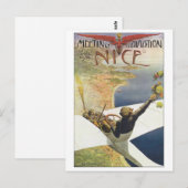 Carte Postale Meeting Aviation Nice Travel Poster (Devant / Derrière)