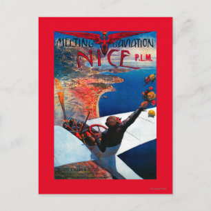 Carte Postale Meeting D'Aviation à Nice, France Poster