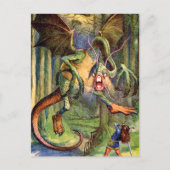 Carte Postale Méfiez-vous du Jabberwock, mon fils ! Les mâchoire (Devant)