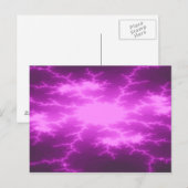 Carte postale Mega Lightning Fractal (Devant / Derrière)