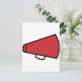 Carte Postale Megaphone (Debout devant)