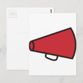 Carte Postale Megaphone (Devant / Derrière)