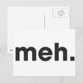 Carte Postale Meh (Devant / Derrière)