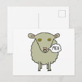 Carte Postale Meh Sheep (Devant / Derrière)