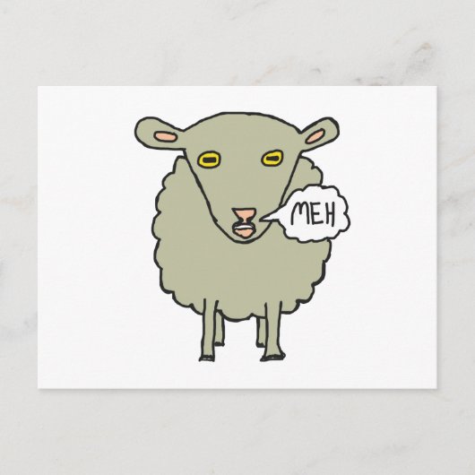 Carte Postale Meh Sheep (Devant)