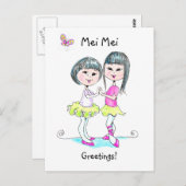 Carte postale Mei Mei (Devant / Derrière)