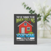 Carte Postale Meilleur agent immobilier (Debout devant)