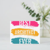 Carte Postale Meilleur architecte de tous les temps (Debout devant)