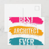 Carte Postale Meilleur architecte de tous les temps (Devant / Derrière)