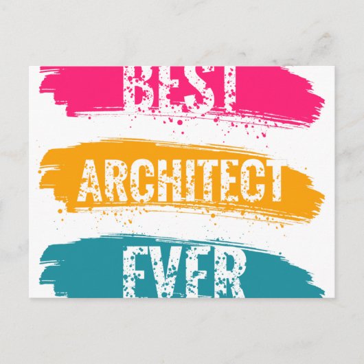 Carte Postale Meilleur architecte de tous les temps (Devant)