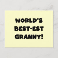 Meilleur cadeau Granny Black Text Tshirts du monde
